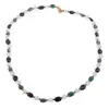 Colier Piatra lunii sfere 5mm, Granat si Aventurin dark neuniform 5-8mm si Hematit auriu sfere fatetate 2mm