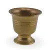 Pocal vintage din alama cu baza inaltata, 6cm