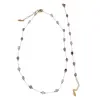 Set bratara si colier Fluorit cuburi fatetate si lant auriu, 4mm