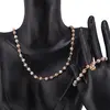 Set bratara si colier Opal roz cuburi fatetate si Hematit auriu discuri, 2-5mm, imagine 2