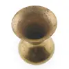 Vas vintage din alama cu gat ingust si baza lata, 9,5cm, imagine 2