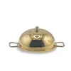 Capac vintage mic din alama, model cu manere laterale, 6cm