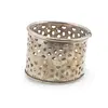 Suport vintage pentru pahar din metal perforat, 8cm