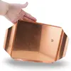 Tava dreptunghiulara vintage din cupru lustruit, 30,5cm, imagine 3