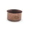 Vas cilindric vintage din cupru patinat, 4cm