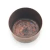 Vas cilindric vintage din cupru patinat, 4cm, imagine 2