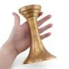 Sfesnic vintage din alama, model conic clasic, 16cm, imagine 3