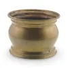 Vas vintage din alama, forma bombata clasica, 11cm