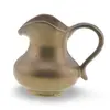 Cana vintage din alama, design clasic cu toarta rotunjita, 8cm