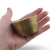 Vas vintage din alama, forma conica simpla, 6cm, imagine 3