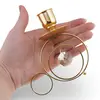 Sfesnic vintage din alama cu cristal decorativ, 10cm, imagine 3