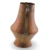 Cana vintage din cupru ciocanit, maner decorativ, 17cm, imagine 2