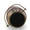 Galeata vintage cu maner din alama, 14cm, imagine 2