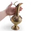 Ulcior vintage din alama decorata cu pietre ornamentale, 25cm, imagine 3