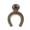 Sfesnic vintage din alama, model potcoava norocoasa, 6,5cm, imagine 2
