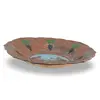 Farfurie decorativa vintage din cupru, model in relief cu scene mitologice, 16cm, imagine 2