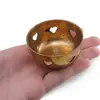Suport vintage din alama cu decupaje in forma de inima, 5cm, imagine 3