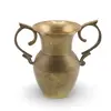 Cana vintage din alama cu doua manere decorative, 7cm