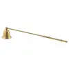 Stingator vintage din alama pentru lumanari, model clopot, 29cm