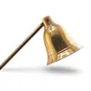 Stingator vintage din alama pentru lumanari, model clopot, 29cm, imagine 2