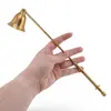 Stingator vintage din alama pentru lumanari, model clopot, 29cm, imagine 3