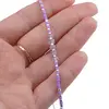 Bratara snur mov, Ametist discuri 5mm, imagine 3