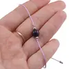 Bratara snur mov, Ametist sfera 8mm, imagine 3