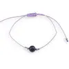 Bratara snur mov, Ametist sfera 8mm