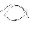 Bratara snur negru, Larvikit discuri 5mm
