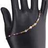 Bratara snur negru, Sidef gri cuburi, imagine 2