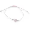 Bratara snur roz, Cuart roz sfera 8mm
