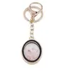 Breloc auriu cu spartura de Cuart Cherry, 11cm