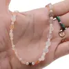 Colier Piatra lunii piersica si gri banuti 5-6mm si Piatra Lunii alba sfere 4mm cu steluta din Hematit auriu 6mm, imagine 3