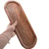 Platou din lemn natural pentru cristale, 35cm, imagine 3