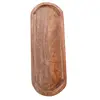 Platou din lemn natural pentru cristale, 35cm