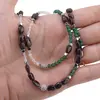 Set bratara si colier Granat neuniform 6-8mm, Piatra Lunii si Aventurin dark sfere 3-4mm, Hematit fatetat si sfera cu zirconii 6mm, imagine 3