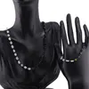 Set bratara si colier Turmalina neagra sfere si neuniforma 3-7mm si Piatra Lunii neuniforma 5-7mm cu steluta din Hematit auriu 6mm, imagine 2