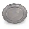 Tava vintage ovala din metal cu margine ondulata, 10cm