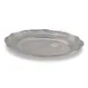 Tava vintage ovala din metal cu margine ondulata, 10cm, imagine 2
