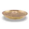 Tava vintage rotunda din alama patinat, 11cm, imagine 2