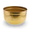 Bol vintage din alama cu margine rotunjita, 12cm