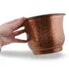 Galeata vintage din cupru ciocanit manual, 16cm, imagine 3