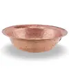 Bol vintage mare din cupru ciocanit manual, 18cm