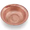 Bol vintage mare din cupru ciocanit manual, 18cm, imagine 2