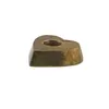 Sfesnic vintage din alama in forma de inima, 4cm, imagine 2