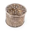 Suport vintage pentru pahar din metal perforat, 8cm, imagine 2