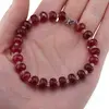 Bratara Agat rodolit discuri fatetate 8mm si Cristal de stanca sfere fatetate 3mm, imagine 3