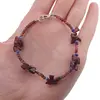 Bratara Granat triunghiuri 5-6mm, discuri fatetate 3mm si Lapis lazuli sfere fatetate 3mm, imagine 3