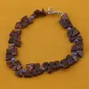 Bratara Granat triunghiuri 5-6mm si Lapis lazuli sfere fatetate 3mm, imagine 2