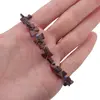 Bratara Granat triunghiuri 5-6mm si Lapis lazuli sfere fatetate 3mm, imagine 3